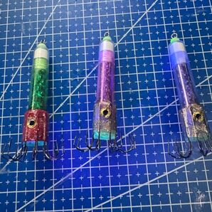 アングラーズフラワー キラキラグロー 3個 8本針 イカ釣り エギング
