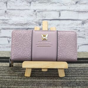 ★新品★ ベベダヤン ラウンドファスナー 長財布 エンボスラップ ピンク