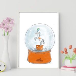 インテリア アートポスター A4フレーム付き