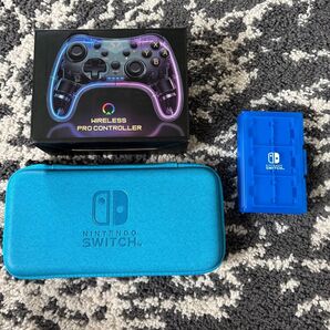 NINTENDO SWITCH ライトケース ワイヤレスプロコントローラー ソフトケース3点セット