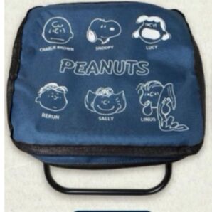PEANUTS キャラクター簡単チェアネイビー新品