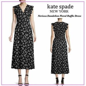 新品送料無料US0号　155/80A/JP7号前後　Kate Spade　Newyork ケイトスペード ニューヨークネリッサ フローラル ドレス
