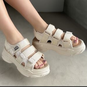 JAVA 厚底 サンダル 軽量 25.5