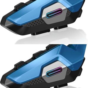 バイク インカム 2人同時通話 防水 1500mAh 28時間連続(2個)