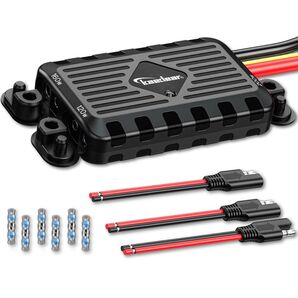 バイク SAEコネクター 電源リレー 防水 アクセサリー 電源取り出し 分岐 ACC電源 サーキットブレーカー 3系統 DC12V