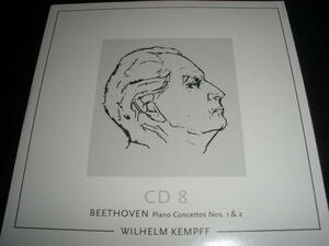 ケンプ ベートーヴェン ピアノ協奏曲 1番 2番 ケンペン モノラル ベルリン・フィルハーモニー管弦楽団 紙 美品