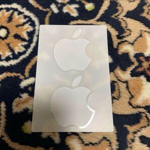 Apple アップル シール ステッカー 白 シロ ホワイト White ロゴステッカー