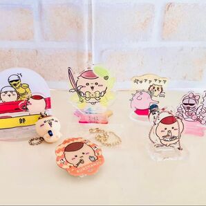 ちいかわ くら寿司フィギュア 超まじかるちいかわ なんかおいしーネ ジオラマアクリルスタンド くりまんじゅうまとめ アクキー