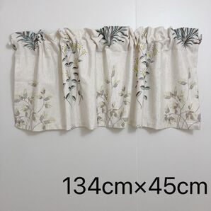 カフェカーテン 和 モダン 1枚 幅134×丈45 のれん 小窓 遮光 レース
