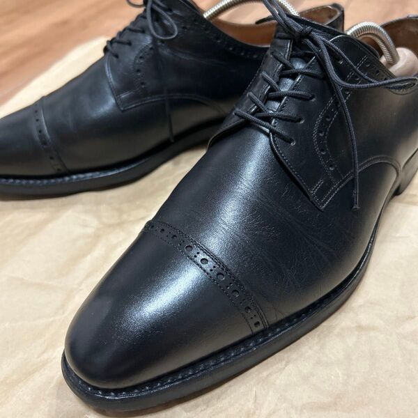 スコッチグレイン ストレートチップ ブラック