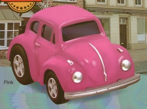 〇-▼　フォルクスワーゲン　Volkswagen　TYPE 1　vintage automobiles　ダイキャスト製　( pink )　〇-▼
