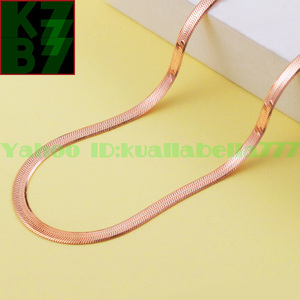 [ permanent gorgeous ] lady's pink gold chain necklace 18K gold woman she memory day birthday present accessory * length 35cm proof attaching I75