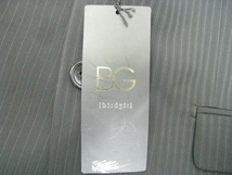 新品 未使用 定価19800円 BG bi:d3i ストライプ テーラード ジャケット 黒 ブラック サイズS_画像5