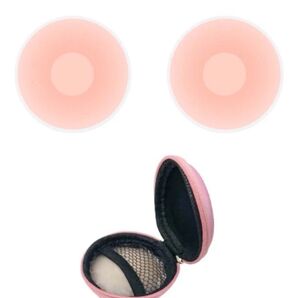 ☆新品☆ ニップレス ニプレス 丸形 裏布あり ケース付き 収納ケース ピンク