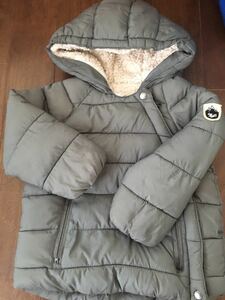 ZARA Zara Kids baby пуховик боа защищающий от холода пальто 