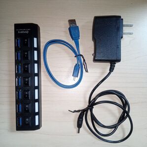 USBハブ 3.0 セルフパワー 7ポート ランプ点灯式