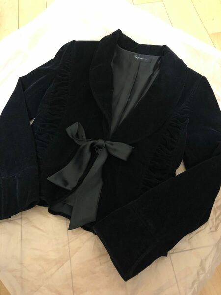 ジャケット ブラック M L リボン G.F. fashion creation