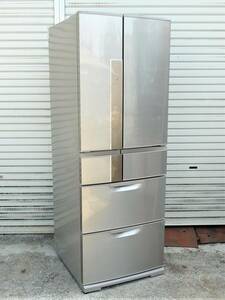 ■三菱◇6ドア冷凍冷蔵庫 自動製氷 520L 2012年製【MR-JX52W-N】■