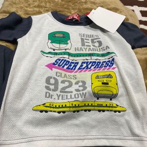 新幹線 E5系はやぶさ 新幹線 蓄光 パジャマ 半袖 110cm