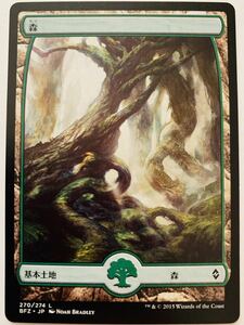 BFZ 森 270 日本語1枚 戦乱のゼンディカー 基本土地 基本地形 フルアート 人気絵柄 複数可