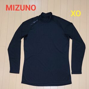 MIZUNO ミズノ 長袖 インナーシャツ アンダーウェア 薄手 XOサイズ ブラック 野球 baseball トレーニングウェア