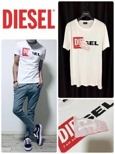 正規 DIESEL White T-shirt size S ディーゼル Tシャツ クルーネック ホワイト サイズS★