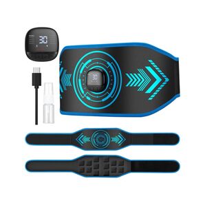 【新品】EMS 腹筋ベルト 腹筋パッド 10モード 30レベル 筋トレ 消費カロリーリアルタイム表示 充電式