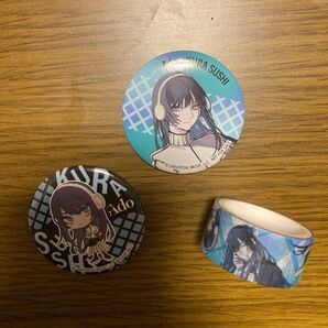 くら寿司 Ado コラボグッズ 缶バッジ マスキングテープ 3点セット