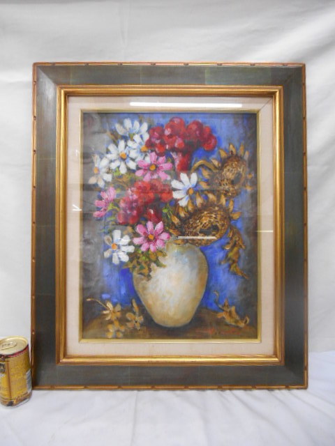 Hand-painted oil painting, Autumn Flowers by Hiroko Yoshida, Hobby, Culture Fine Art Painting Oil Painting Still Life, painting, oil painting, still life painting