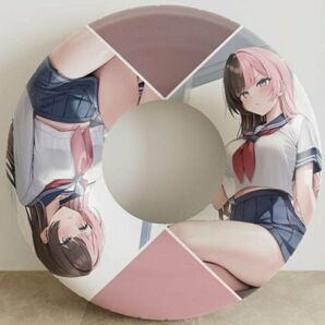 アニメキャラクター ドーナツ型クッション