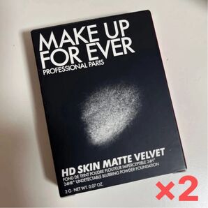 MAKE UP FOR EVER HD SKIN MATTE VELVET 1R02(ファンデーション)×2個