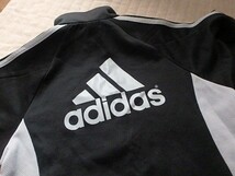 (n000u)アディダス　ジャージ　130　上着　上のみ　黒　ブラック　adidas　男の子　男児　キッズ_画像8