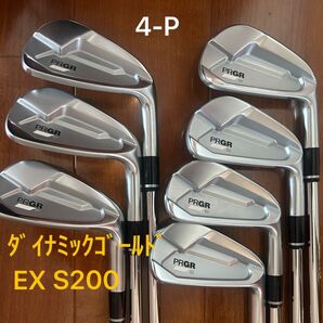 【美品】PRGR 01アイアン(2023) 4-P 7本セット ダイナミックゴールド EX ツアーイシュー S200