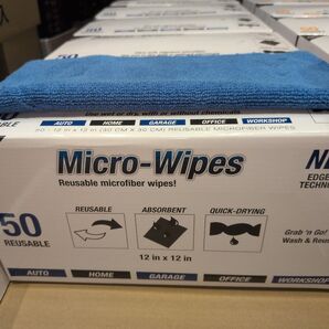 Micro-Wipes 再利用可能マイクロファイバークロス 50枚セット ブルー