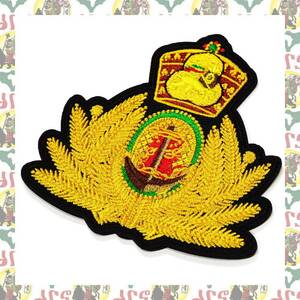 刺繍アイロンワッペン drspatch-a47　エチオピア ハイレセラシエ皇帝 ジャマイカ ラスタ ラスタカラー レゲエワッペン