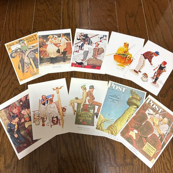 ノーマン・ロックウェル ポストカード 10枚セット