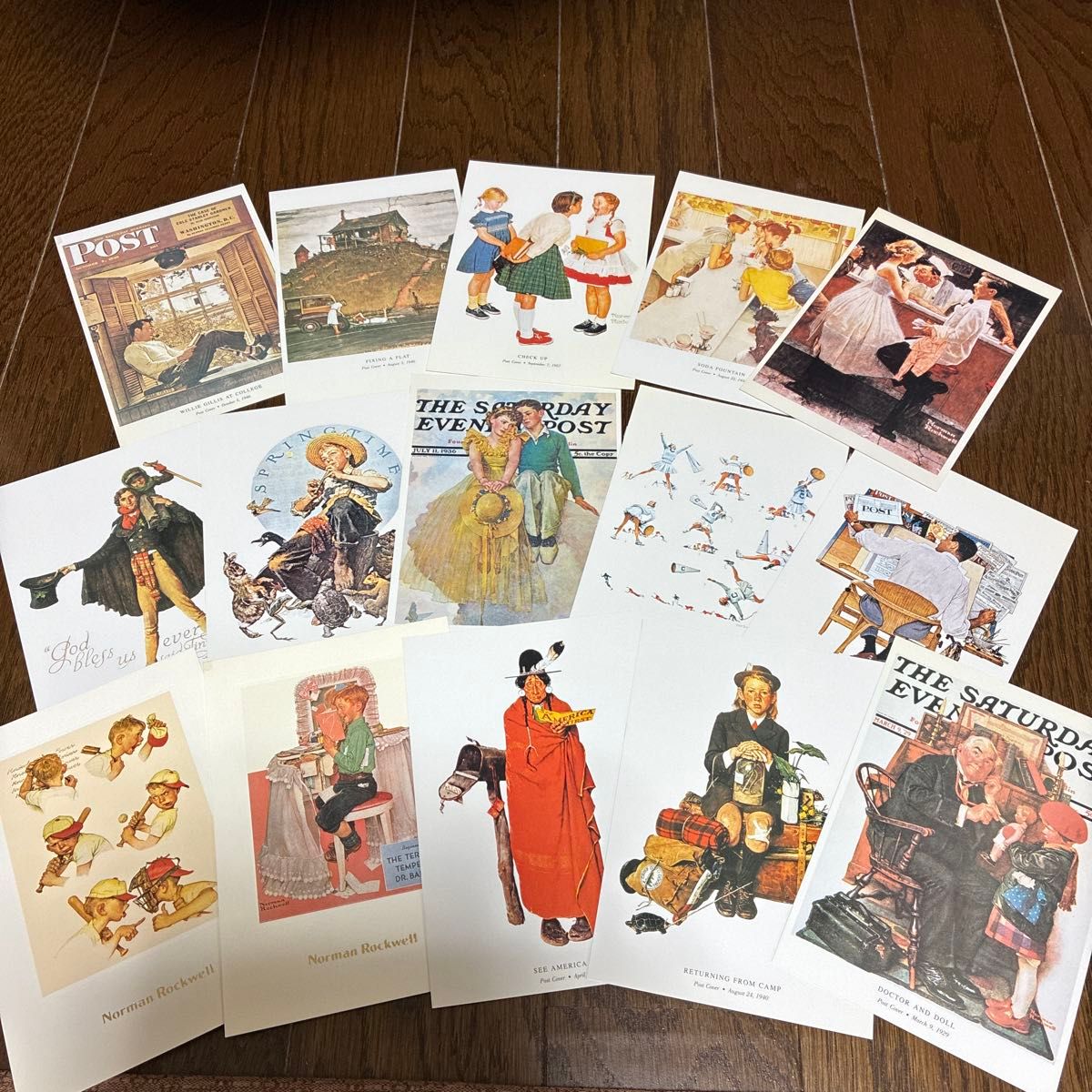 ノーマン・ロックウェル ポストカード 15枚セット まとめ売り