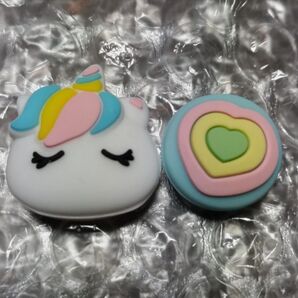 任天堂 Switch スイッチライト スティックカバー スイッチスティックカバー ジョイコンカバー ユニコーン