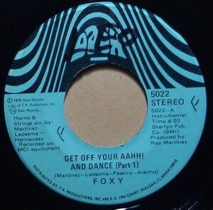 試聴可◆Foxy - Get Off Your Aahh! And Dance◆7inch・7インチ