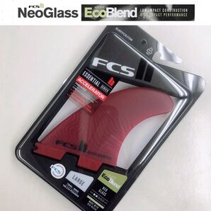 FCS2 FCS ネオグラス アクセラレーターaccelerator fin Lサイズ 赤 トライフィン サーフィン エフシーエス