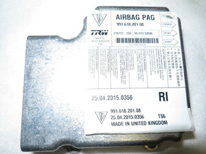 * with guarantee *991 911 Porsche airbag air bag air bag computer 991.618.201.08 991 618 201 08 control number (W-KM-PD)