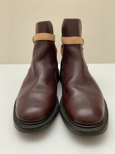 Nepenthes size8 Англия производства джодхпур Pooh tsu красный чай Brown ремень имеется Nepenthes мужской Британия производства кожа ботинки Needles 