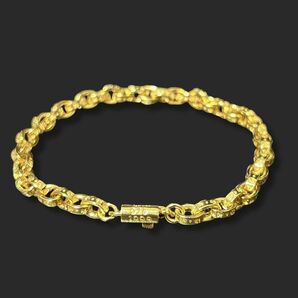 18KGP ペーパーチェーンゴールドブレスレット