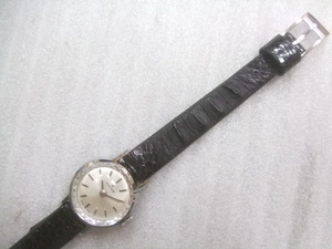 アンティーク新同高級スイス製手巻エドックスクロコベルト付動品 J266 アクセサリー、時計,レディース腕時計,アナログ(手巻き)