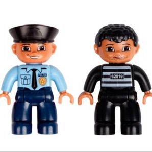 レゴ デュプロ 互換品 人形 警察官と泥棒