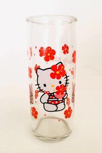 即決*Sanrio Hello Kitty*サンリオ ハローキティ ドリンク ガラス グラス コップ 1997年 Summer ver.2