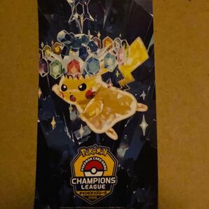 ポケモンチャンピオンズリーグ 2025 ランダム配布 参加特典 ステッカー ピカチュウex ポケモンカード バトルパートナーズ