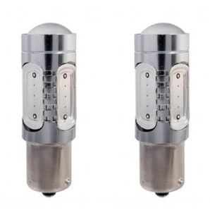 S25 12V シングル球 11W 1156 ピン角180度 イエロー 2個セット