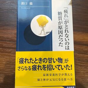 「疲れ」がとれないのは糖質が原因だった (青春新書INTELLIGENCE PI-432) 溝口徹/著