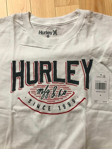 新品未使用　hurley ハーレー　Tシャツ　半袖　白色